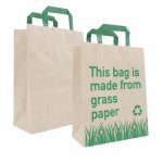Nachhaltige Graspapiertaschen